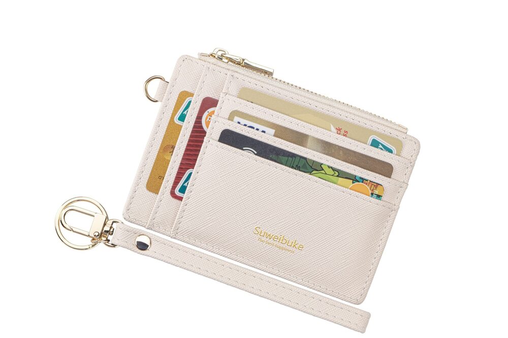 9632 Slim Rfid Blocking Credit Card Case Holder Wristlet Zip ID Case Wallet